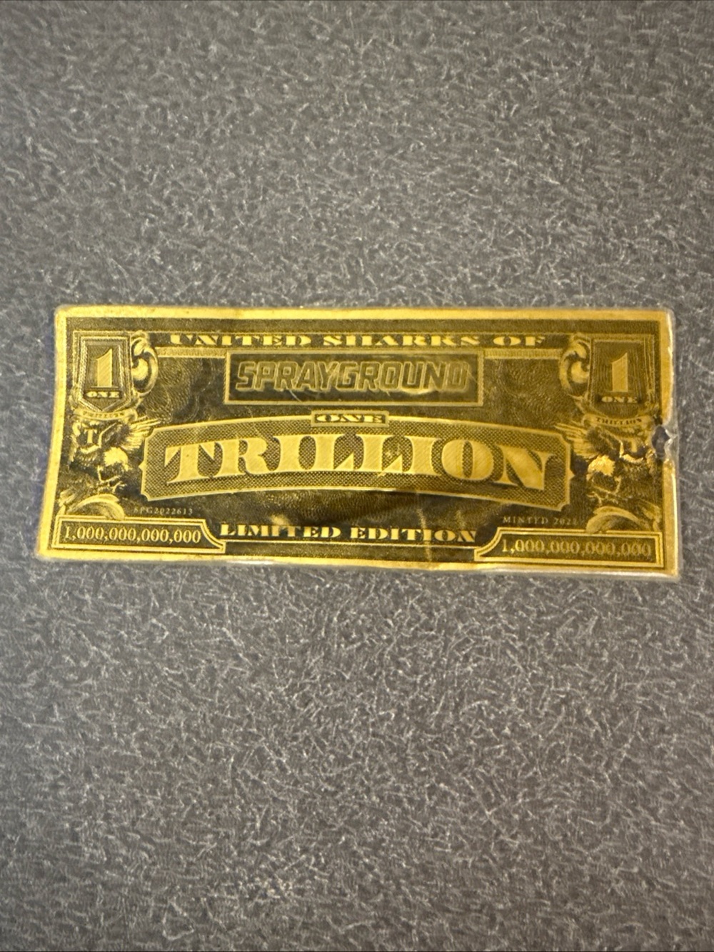 Sprayground Gold Trillion Metallic Sticker - Gold